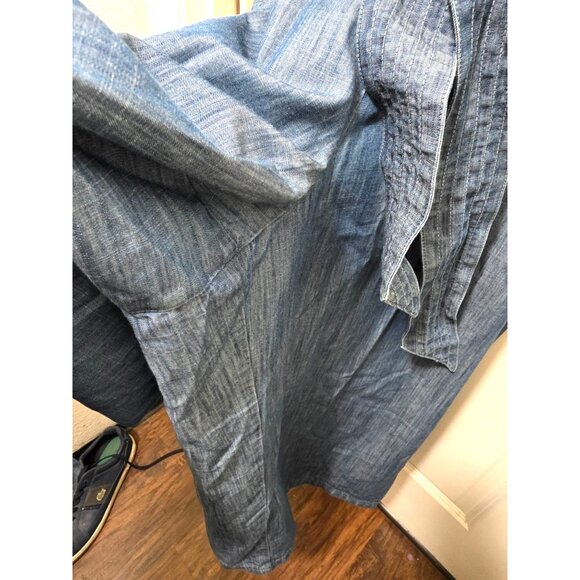 Lane Bryant Women's jumpsuit Chambray Sleeveless Elastic Tie Waist & Pockets Siz - Picture 10 of 12